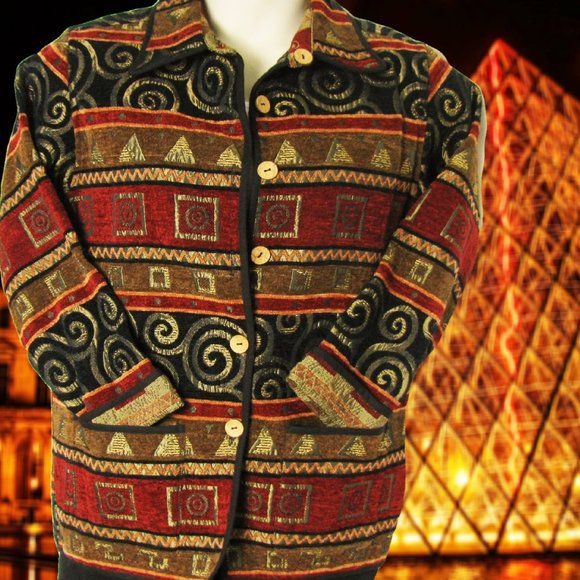 Byzantine Art Reversible L & T Elegant Jacket Sm - Picture 2 of 8